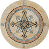 Maysam IV - Floral Mosaic Compass
