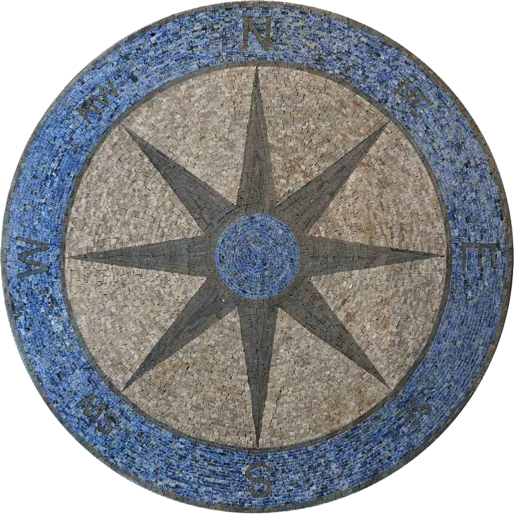 Royale - Compass Mosaic Medallion