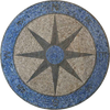 Royale - Kompass-Mosaik-Medaillon