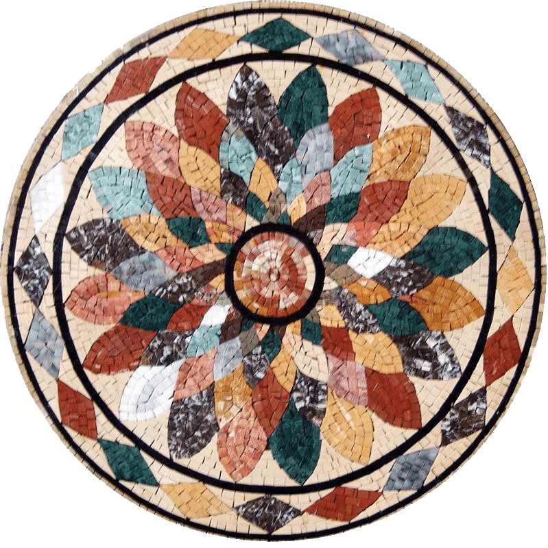 Mosaico de Flores Rondure - Astrid