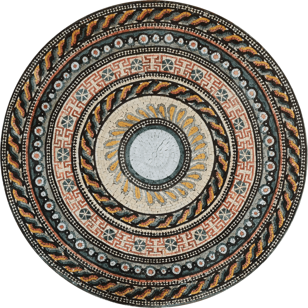 Medallón Mosaico Geométrico - Peruano