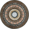 Médaillon Mosaïque Géométrique - Péruvien
