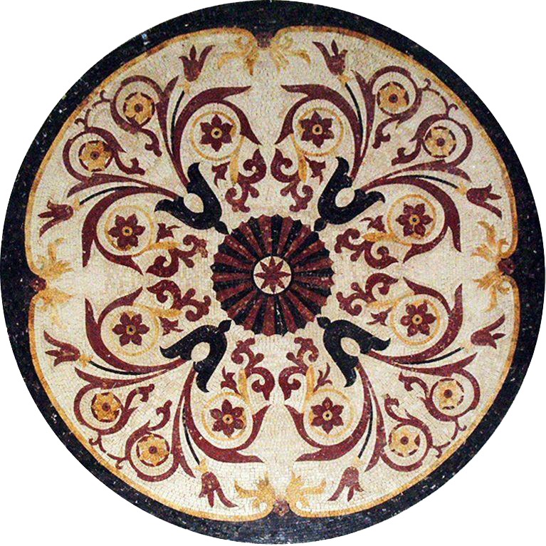 Ornamental Floral Medallion - Nalini Mosaic