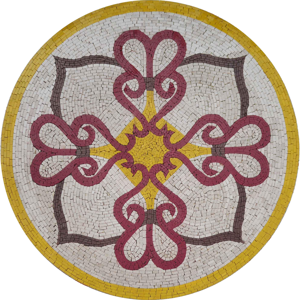 Médaillon Floral Persan - Mosaïque Panni III