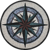 Viridis - Compass Mosaic Medallion