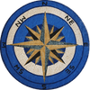 Arnav - Compass Mosaic Medallion