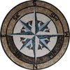 Sandy - Compass Mosaic Medallion