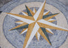 Meri - Compass Mosaic Medallion | Mozaico