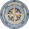 Orbit - Mosaic Medallion Compass