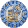 Мозаичный медальон - Календарь майя