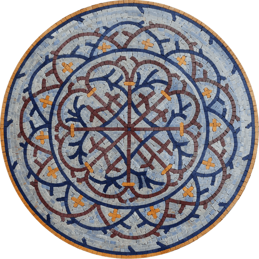Flavia - Geometric Mosaic Medallion