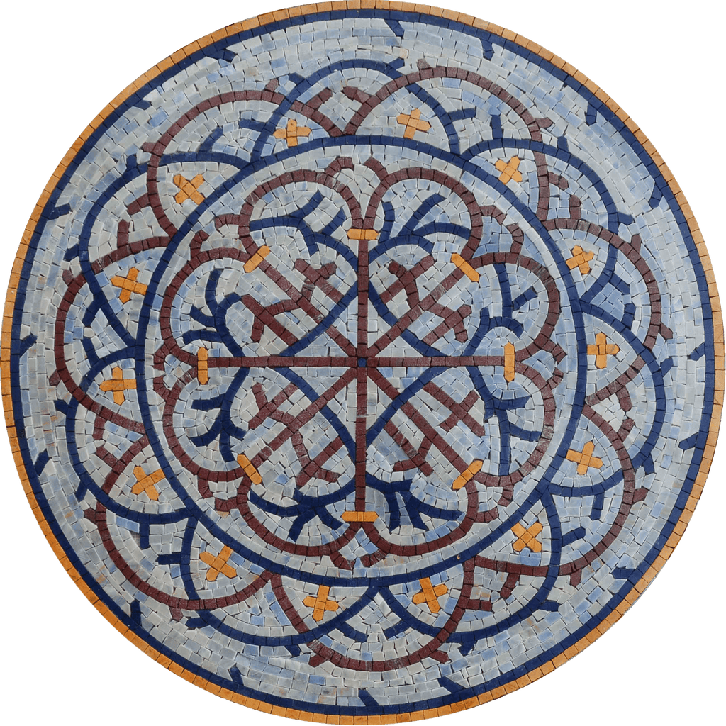 Flávia - Medalhão Mosaico Geométrico