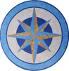 Mavi - Compass Mosaic Medallion