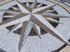 Bianca Marina - Compass Mosaic Medallion | Mozaico