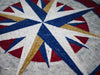 Mosaic Artwork - The Red & Blue Compass