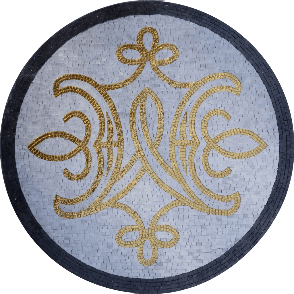 Königliches Goldmedaillon - Mosaikkunst