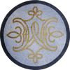 Medallón de Oro Real - Arte Mosaico