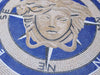 Mosaico da tavolo - Bussola Versace Medusa