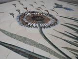 Pétalas de Diente de Leon - Arte em Pedra em Mosaico | mosaico