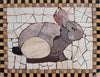 Coniglio - Mosaico Pietradura