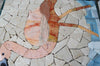 Pink Flamingo II - Desenho em Mosaico