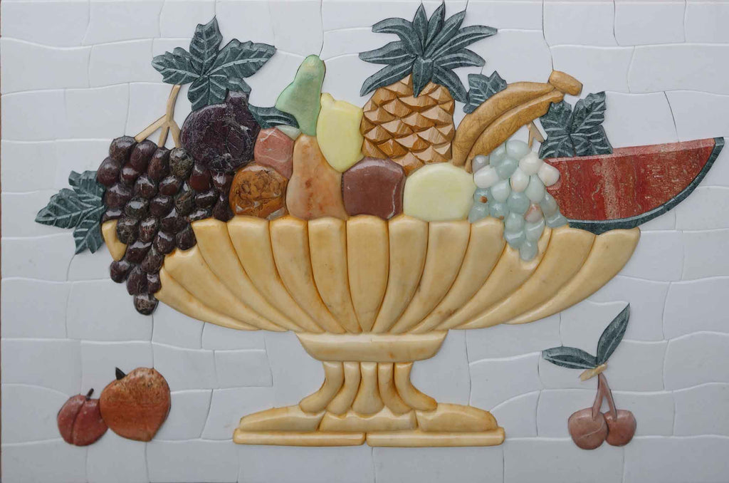 Portafrutta in Mosaico Pietre | Mozaico