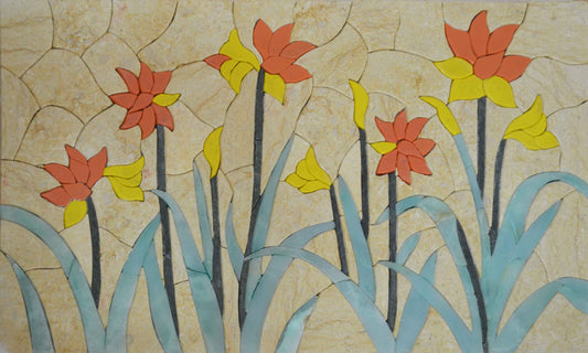 Autumn Garden II - Stone Mosaic Art | Mozaico