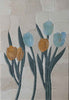 Pétalos florales de tulipán - Arte de mosaico de piedra | Flores Y Arboles | Mozaico