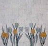 Obra de mosaico - Mosaico de tulipanes