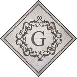 Accent carré en mosaïque - Lettre "G"
