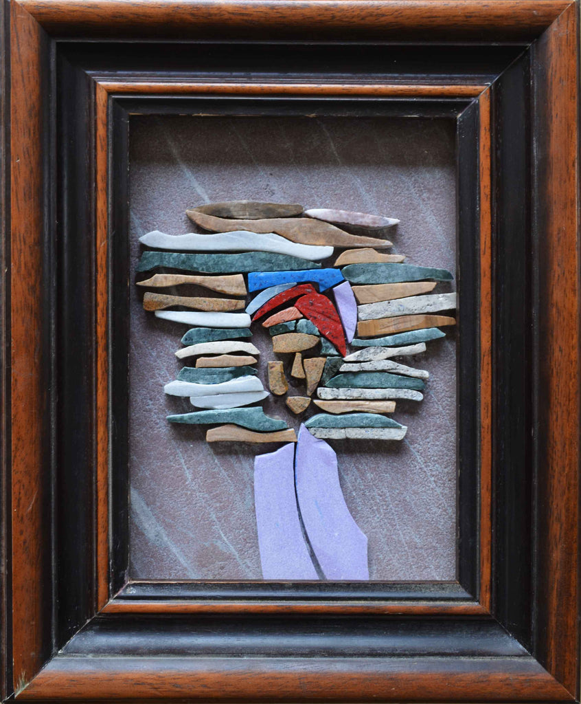 Arabische Holzverkäufer Abstrakte Mosaikkunst