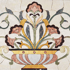 Mosaic Kitchen Backsplash - Flora and Fona
