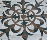 Mosaico de Arte em Pedra - Folhagem