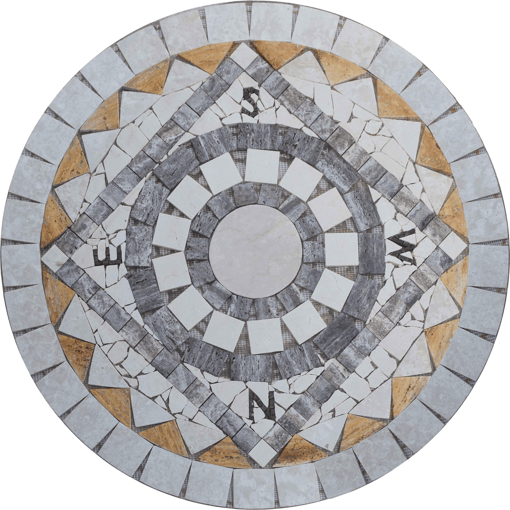 Pyxida - Brújula de mosaico de pétalos