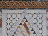Diseño de mosaico de mármol - Diamante de mármol