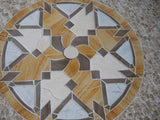 Cherise - arte em mosaico geométrico semelhante a madeira