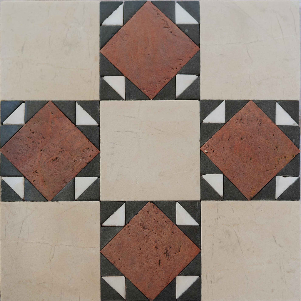 Geometric Mosaic Art - Squares & Triangles