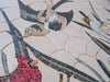 Arte em mosaico de pedra - Birds Carnavale