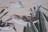 Arte em mosaico de pássaros - pássaros coloridos