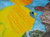 Parede Mosaico - Dois Peixes Amarelos