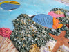 Mosaico de Recife de Coral - Arte de Peixes Tropicais