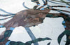 Granchio nelle profondità marine - Arte del mosaico subacqueo