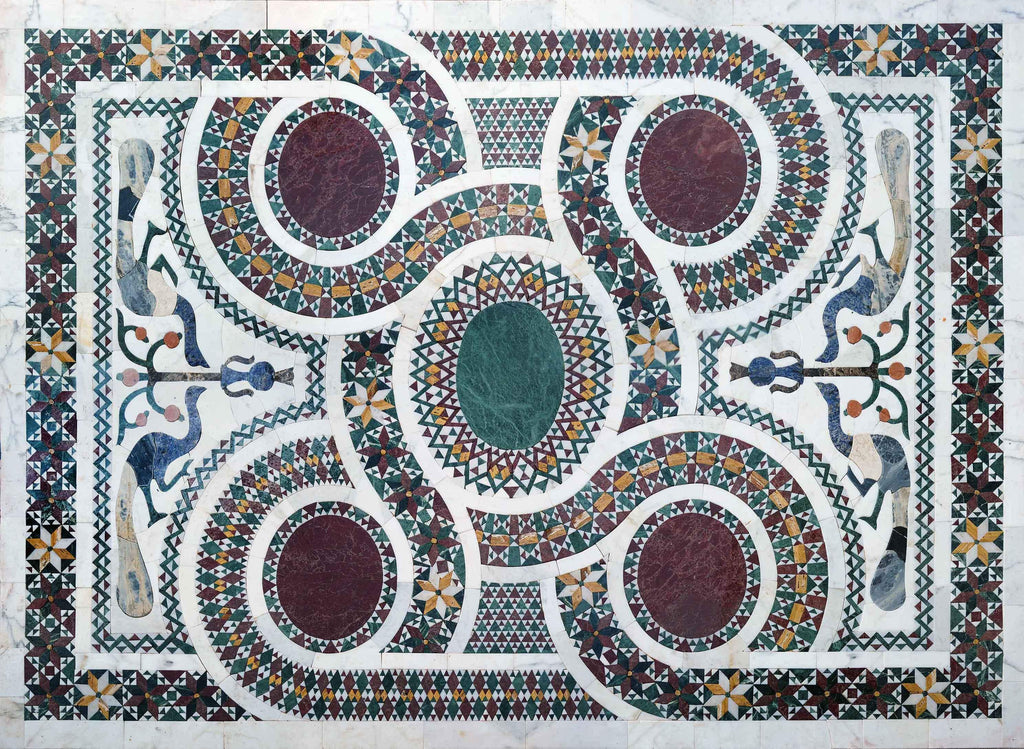 Catedral de Salerno - Design de piso em mosaico
