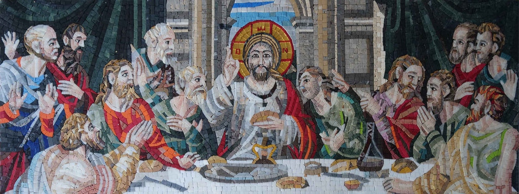 Obra de mosaico - La última cena