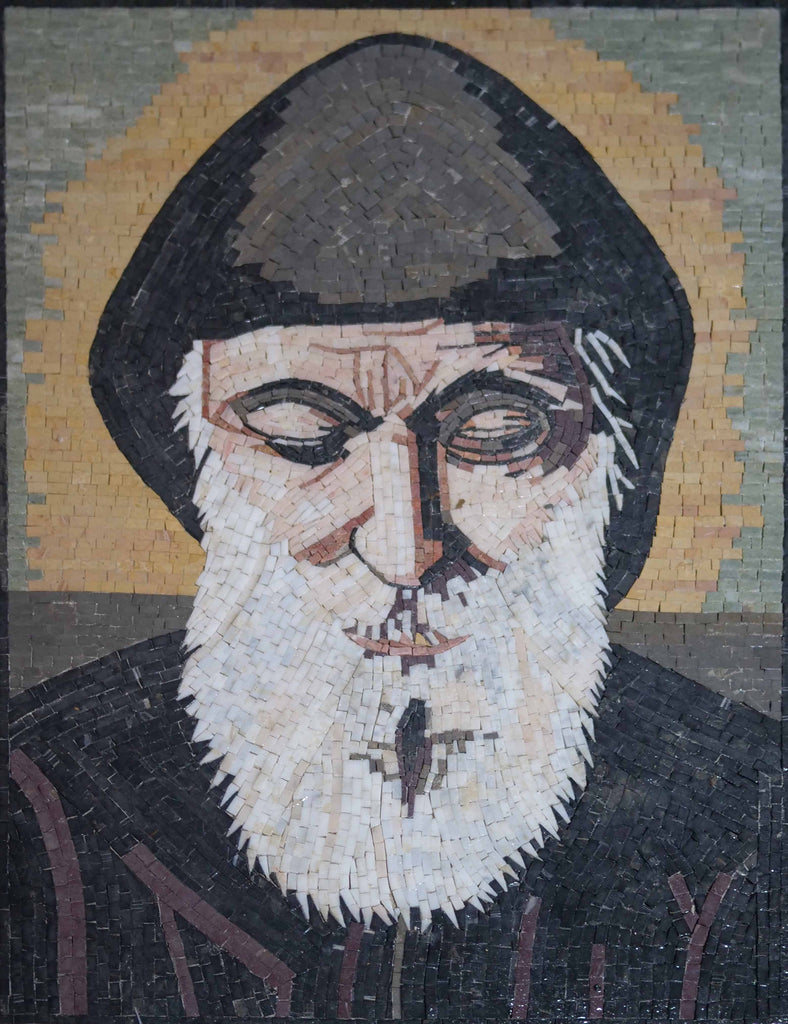 Mosaico de ícone de Saint Charbel