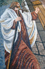Icône mosaïque chrétienne - Jésus à la porte