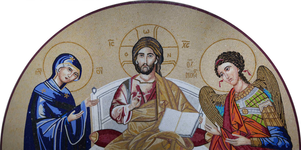 As Pregações de Jesus Mosaico Cristão-Religioso