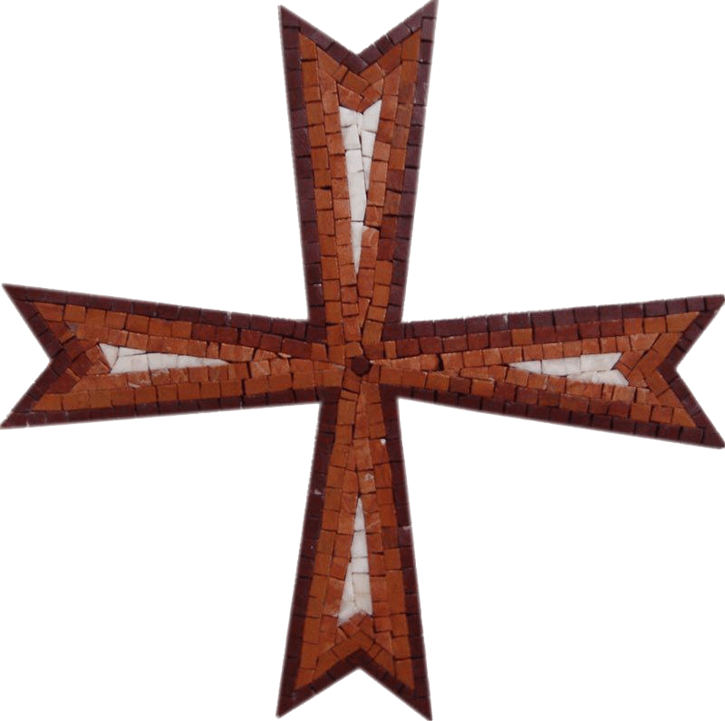 Art de la mosaïque - Croix artisanale