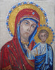 La Vergine e il bambino Gesù - disegni a mosaico