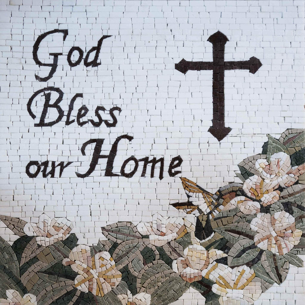 Dios bendiga nuestro hogar mosaico